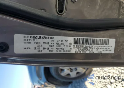 2012 Dodge Journey Se from USA, damaged, VIN 3C4PDCAB8CT207120